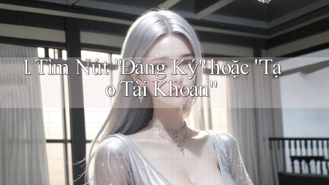 1. Tìm Nút “Đăng Ký” hoặc “Tạo Tài Khoản” 1. Tìm Nút “Đăng Ký” hoặc “Tạo Tài Khoản”