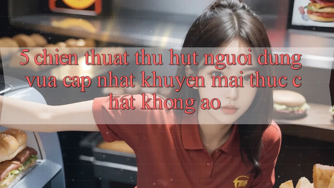 5. Chiến thuật Thu Hút Người dùng Vừa cập nhật: Khuyến Mãi Thực Chất, Không Ảo 5. Chiến thuật Thu Hút Người dùng Vừa cập nhật: Khuyến Mãi Thực Chất, Không Ảo