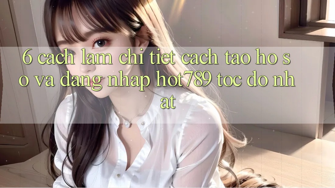 6. Cách làm Chi Tiết Cách Tạo hồ sơ Và Đăng Nhập hot789 Tốc độ Nhất 6. Cách làm Chi Tiết Cách Tạo hồ sơ Và Đăng Nhập hot789 Tốc độ Nhất