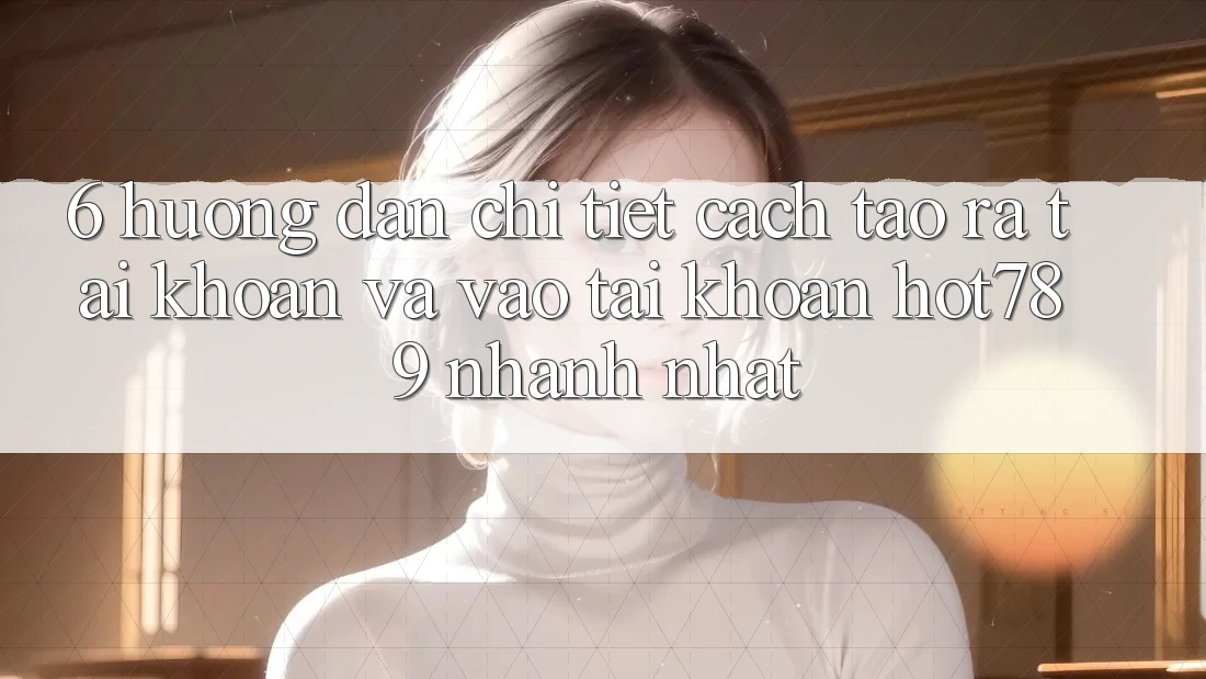 6. Hướng Dẫn Chi Tiết Cách Tạo ra tài khoản Và Vào tài khoản hot789 Nhanh Nhất