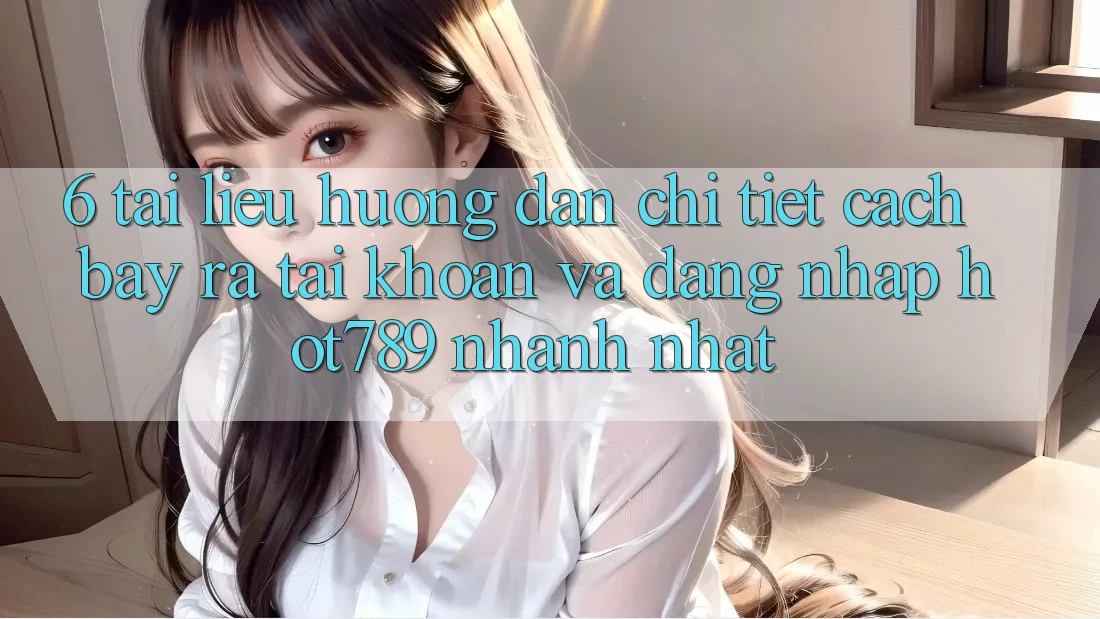 6. Tài liệu hướng dẫn Chi Tiết Cách Bày ra tài khoản Và Đăng Nhập hot789 Nhanh Nhất