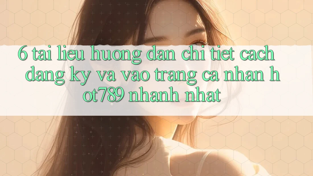 6. Tài liệu hướng dẫn Chi Tiết Cách Đăng Ký Và Vào trang cá nhân hot789 Nhanh Nhất 6. Tài liệu hướng dẫn Chi Tiết Cách Đăng Ký Và Vào trang cá nhân hot789 Nhanh Nhất