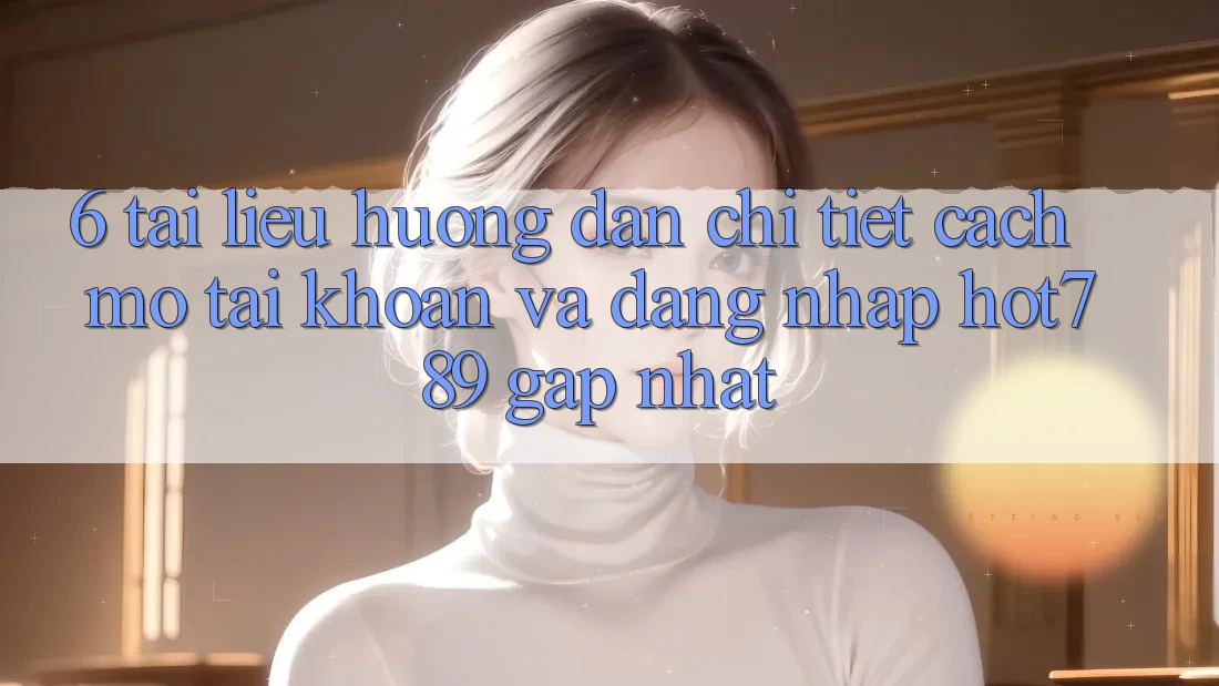 6. Tài liệu hướng dẫn Chi Tiết Cách Mở tài khoản Và Đăng Nhập hot789 Gấp Nhất