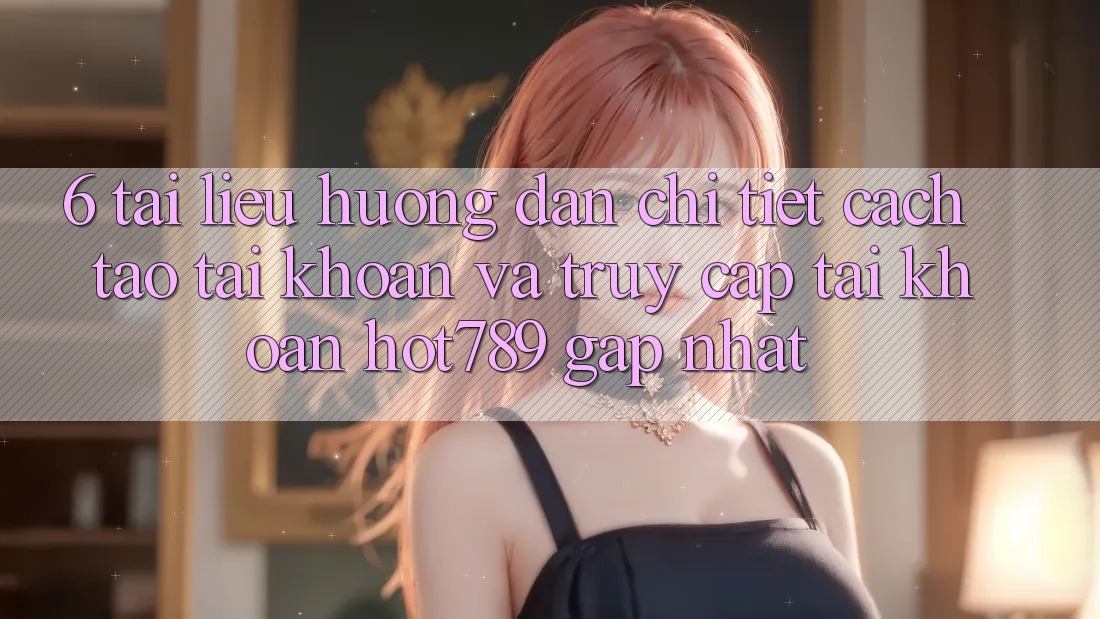 6. Tài liệu hướng dẫn Chi Tiết Cách Tạo tài khoản Và Truy cập tài khoản hot789 Gấp Nhất