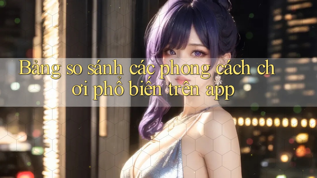 Bảng so sánh các phong cách chơi phổ biến trên app Bảng so sánh các phong cách chơi phổ biến trên app