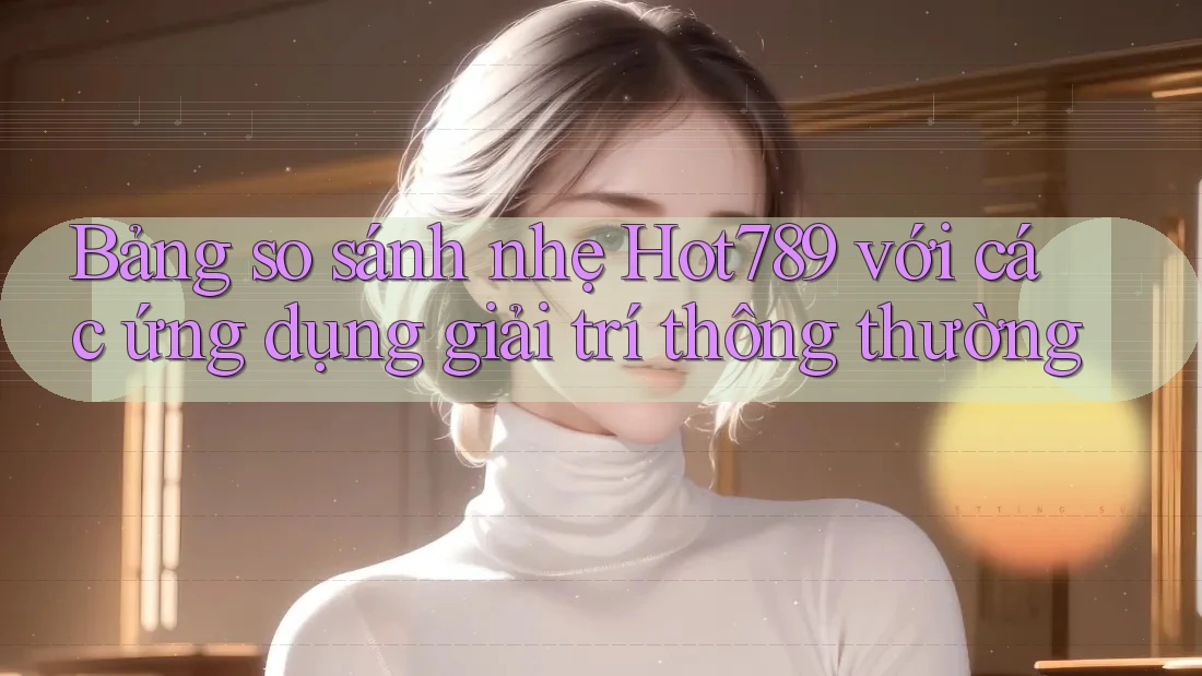 Bảng so sánh nhẹ Hot789 với các ứng dụng giải trí thông thường Bảng so sánh nhẹ Hot789 với các ứng dụng giải trí thông thường