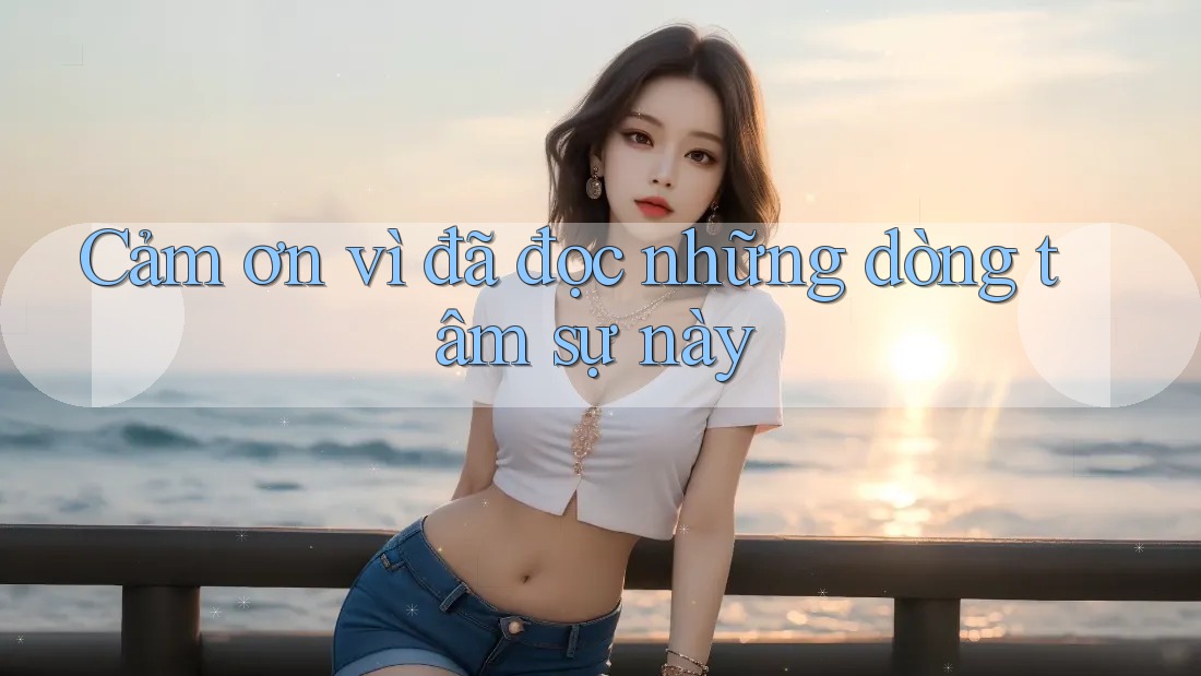 Cảm ơn vì đã đọc những dòng tâm sự này Cảm ơn vì đã đọc những dòng tâm sự này