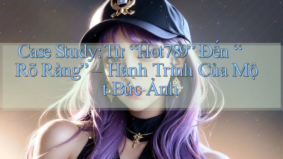 Case Study: Từ “Hot789” Đến “Rõ Ràng” – Hành Trình Của Một Bức Ảnh Case Study: Từ “Hot789” Đến “Rõ Ràng” – Hành Trình Của Một Bức Ảnh