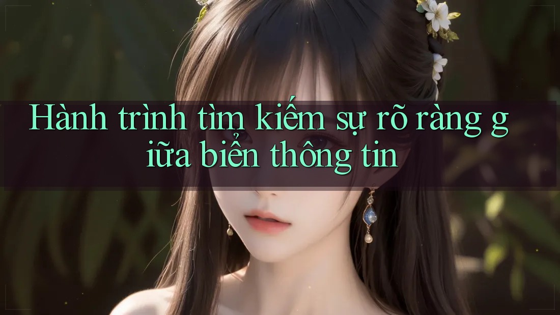 Hành trình tìm kiếm sự rõ ràng giữa biển thông tin Hành trình tìm kiếm sự rõ ràng giữa biển thông tin