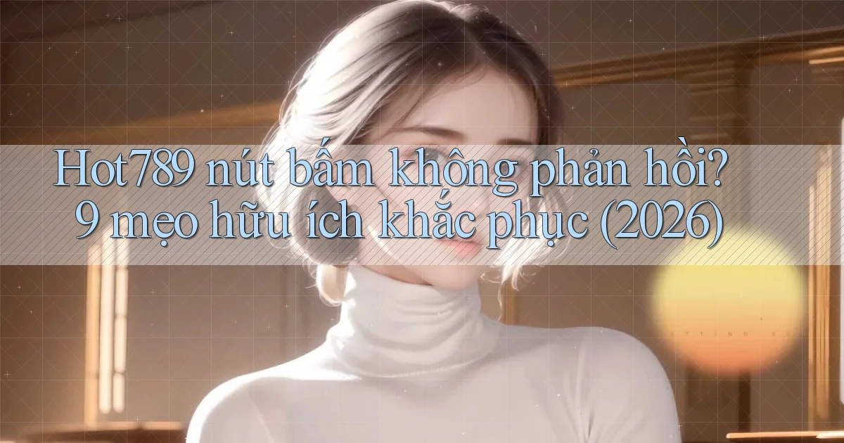 Hot789 nút bấm không phản hồi 9 mẹo hữu ích khắc phục (2026)