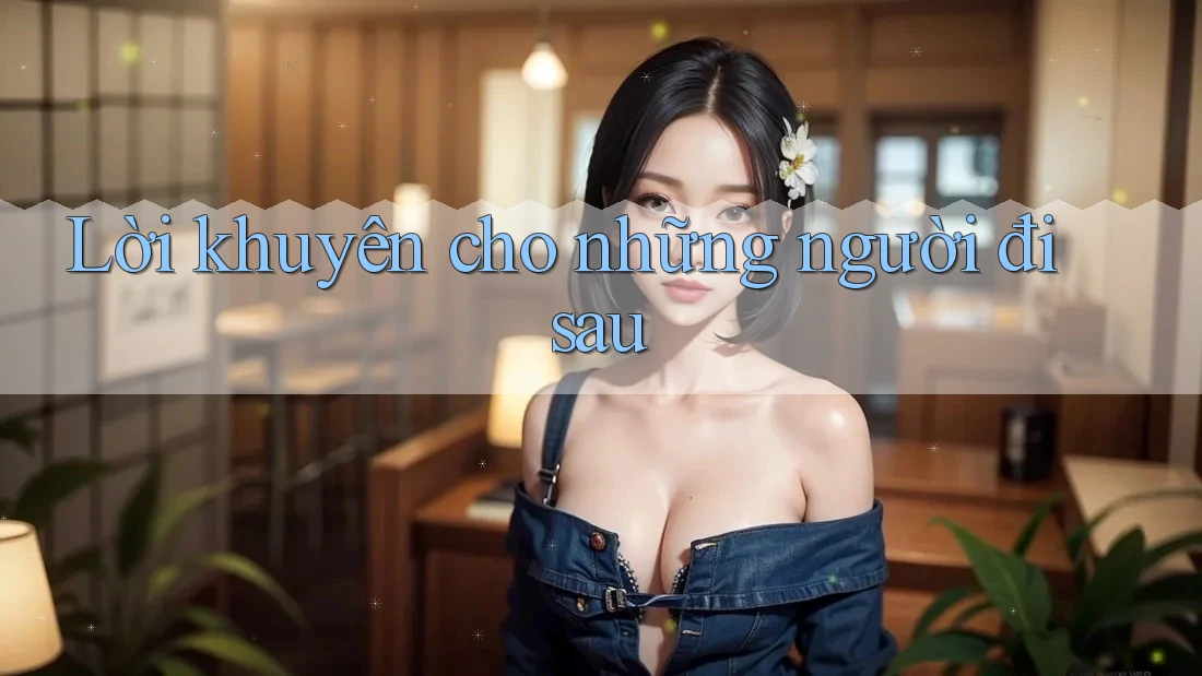 Lời khuyên cho những người đi sau