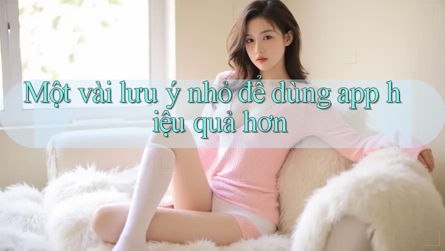 Một vài lưu ý nhỏ để dùng app hiệu quả hơn Một vài lưu ý nhỏ để dùng app hiệu quả hơn