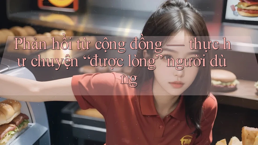 Phản hồi từ cộng đồng — thực hư chuyện “được lòng” người dùng Phản hồi từ cộng đồng — thực hư chuyện “được lòng” người dùng