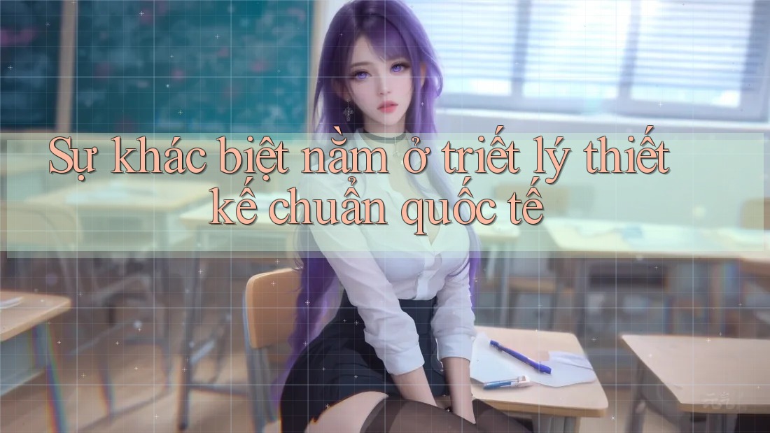 Sự khác biệt nằm ở triết lý thiết kế chuẩn quốc tế