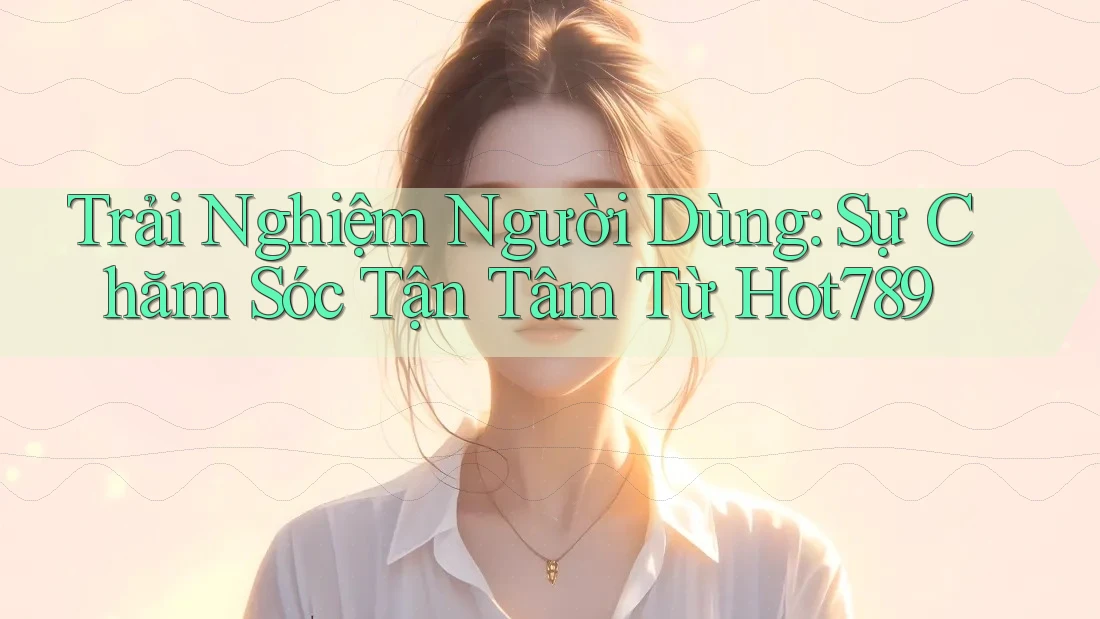Trải Nghiệm Người Dùng: Sự Chăm Sóc Tận Tâm Từ Hot789 Trải Nghiệm Người Dùng: Sự Chăm Sóc Tận Tâm Từ Hot789