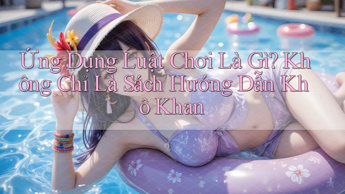 Ứng Dụng Luật Chơi Là Gì? Không Chỉ Là Sách Hướng Dẫn Khô Khan Ứng Dụng Luật Chơi Là Gì? Không Chỉ Là Sách Hướng Dẫn Khô Khan